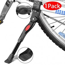 Bike Kickstand  EEEkit Aluminum Alloy Adjustable Bicycle Rear Side Non-Slip Bike Kick Stand for 22"-27" Mountain Bike/700 Road Bike/BMX/MTB - B07F2BLGL9